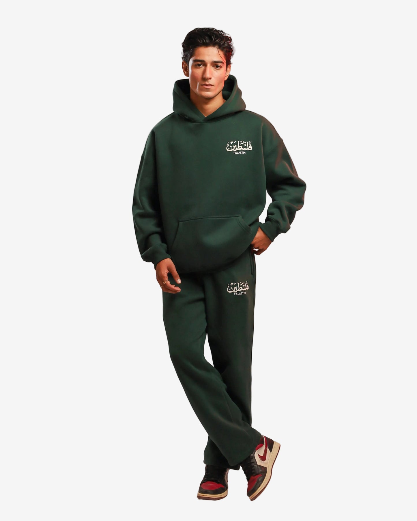 Dark Green "Falastin" Hoodie