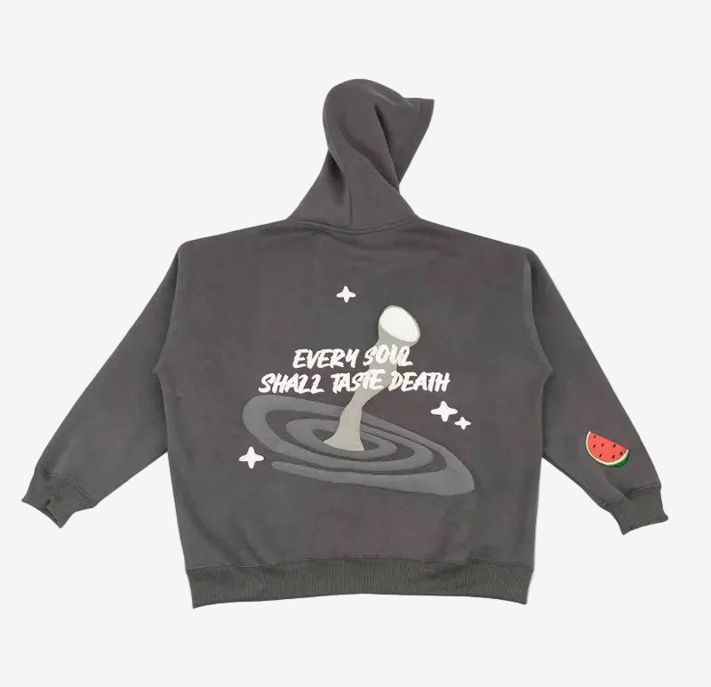 Dark Grey "The Inevitable" Zip-Up Hoodie