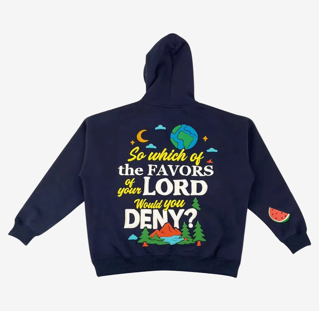 Navy "Rahmah" Hoodie